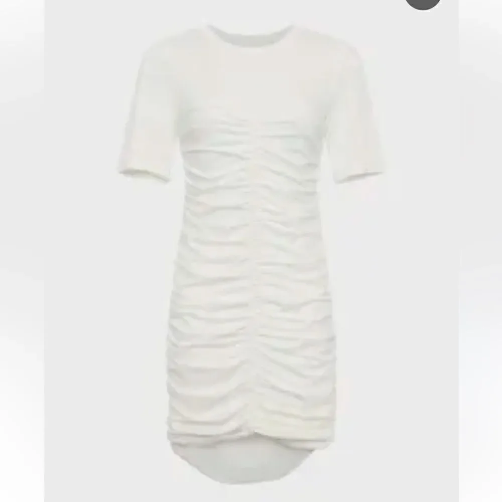 NWT Jonathan SIMKHAI Standard Jaslene Mini T Shirt Dress in White XL Revolve